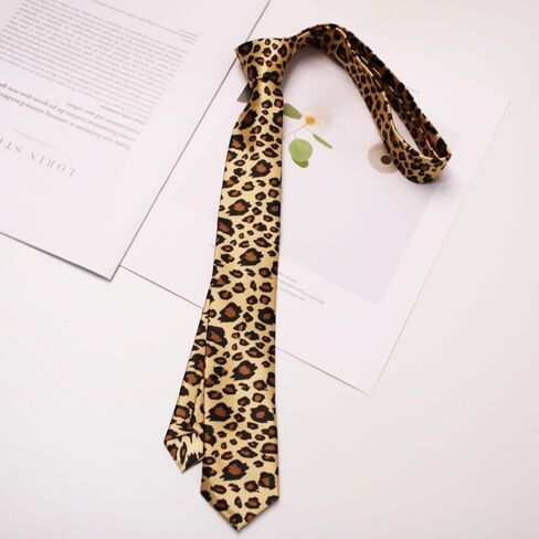 Outer Rebel Fashion Skinny Animal Print Ties in Saudi Arabia