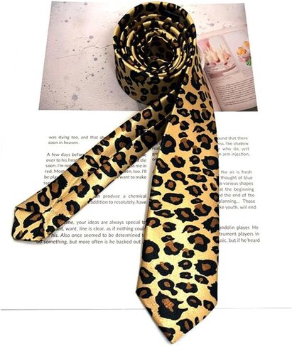 Outer Rebel Fashion Skinny Animal Print Ties in Saudi Arabia