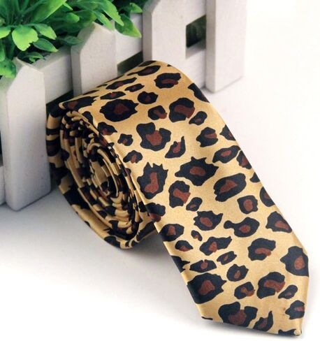 Outer Rebel Fashion Skinny Animal Print Ties in Saudi Arabia