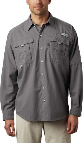 Columbia Men’s PFG Bahama™ II Long Sleeve Shirt, White, Medium in Saudi Arabia