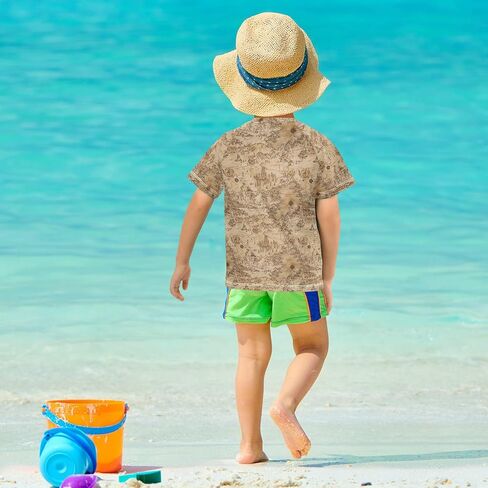 Kids Bathing Suits Boys Short Sleeve Little Girls Swimsuit in Saudi Arabia