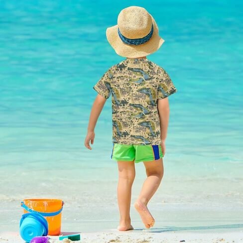 Kids Bathing Suits Boys Short Sleeve Little Girls Swimsuit in Saudi Arabia