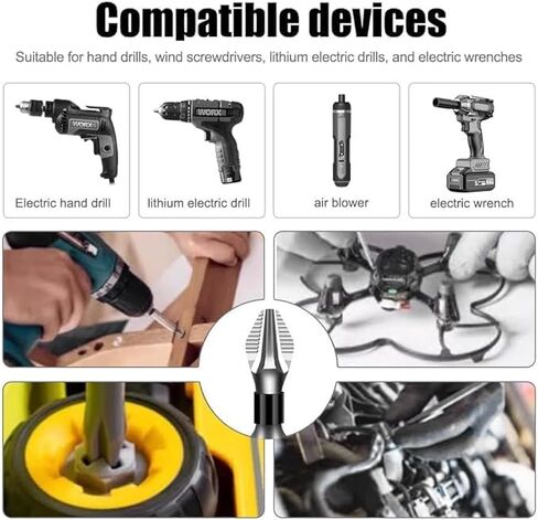High Magnetic Screwdriver Drill Bit Set, 2025 New Magnetic Screwdriver Bits, Universal Anti Slip Magnetic Electric Screwdriver Set Suitable for Home Decoration, Car Repair (12PCS) in Saudi Arabia