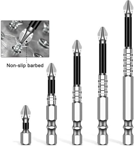 High Magnetic Screwdriver Drill Bit Set, 2025 New Magnetic Screwdriver Bits, Universal Anti Slip Magnetic Electric Screwdriver Set Suitable for Home Decoration, Car Repair (12PCS) in Saudi Arabia