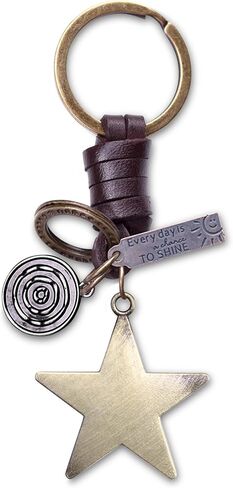 AuPra Music KeyChain Gifts Women & Men Leather KeyRings Home Car Door Keys Holder Girl &Boy Musical Present in Kuwait
