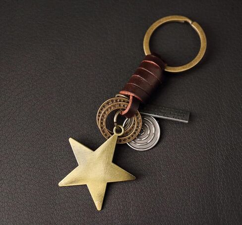 AuPra Music KeyChain Gifts Women & Men Leather KeyRings Home Car Door Keys Holder Girl &Boy Musical Present in Kuwait