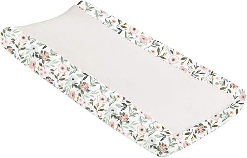 Changing Pad Super Soft- Breathable Floral Changing Table Sheet Infant Changing Mat for Baby Boys Girls in Saudi Arabia