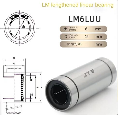 2/5pcs Optical axis Linear Motion Bearing Extension LM6LUU LM8LUU LM10LUU 12 13 16 20 25 30 35 40 50LUU Sliding(LM20LUU 20x32x80,5PCS) in Saudi Arabia
