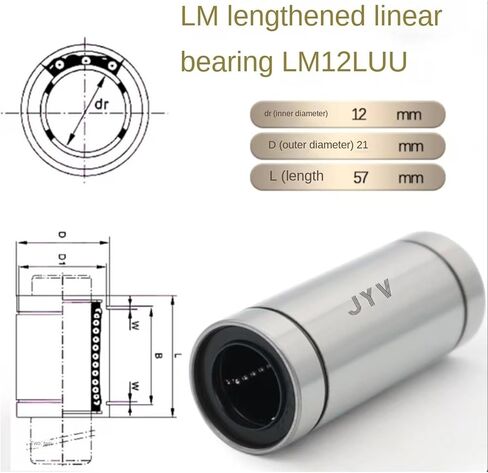 2/5pcs Optical axis Linear Motion Bearing Extension LM6LUU LM8LUU LM10LUU 12 13 16 20 25 30 35 40 50LUU Sliding(LM20LUU 20x32x80,5PCS) in Saudi Arabia