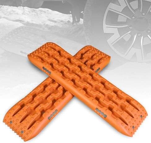 BIG RED ATW4212O Torin 41-Inch Off-Road Traction Boards, Recovery Tracks, and Traction Mat Set: Ideal for Snow, Mud and Sand Rescue, Orange in Saudi Arabia