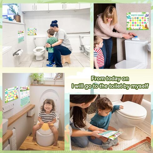 Threetols 10pcs Potty Training Stickers Chart, Cute Mermaid Theme Toilet Training Reward Chart Potty Reward Chart for Toilet Success in Saudi Arabia