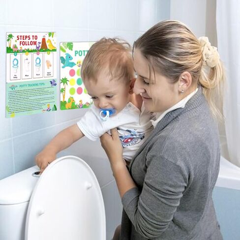 Threetols 10pcs Potty Training Stickers Chart, Cute Mermaid Theme Toilet Training Reward Chart Potty Reward Chart for Toilet Success in Saudi Arabia