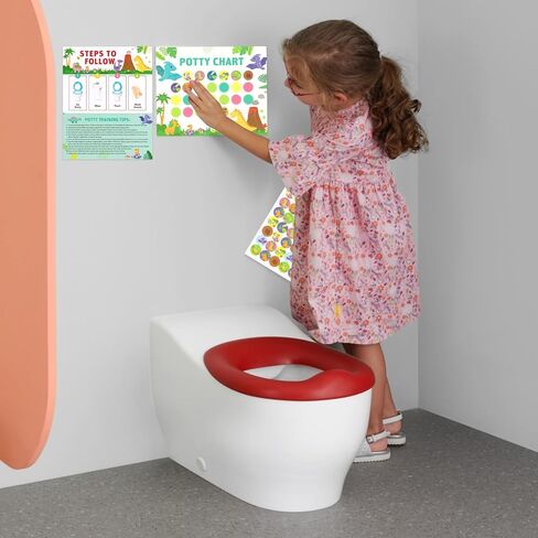 Threetols 10pcs Potty Training Stickers Chart, Cute Mermaid Theme Toilet Training Reward Chart Potty Reward Chart for Toilet Success in Saudi Arabia