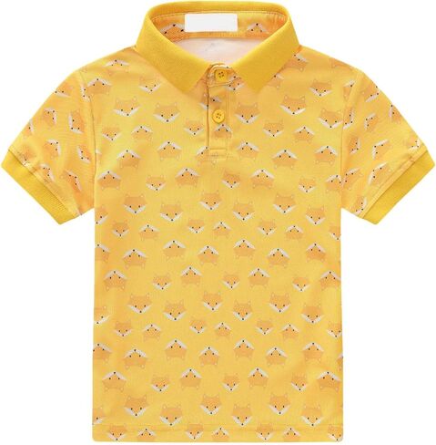 2025 الأطفال العصرية الصيفية البولو قميص الفتيات لطيف ديناصور نشط الجولف Tshirt Toddler Collared زر أسفل بلوزات موحدة موحدة in Kuwait