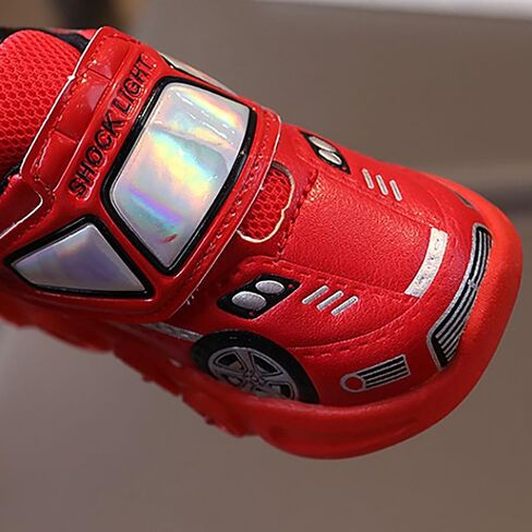 Baby Light Up Shoes Casual Cartoon Car Sneaker Kids Sports Shoes Light Up Shoes for Boys Toddler Girl Tennis Shoes in Saudi Arabia