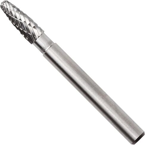 Tungsten Carbide Rotary Burr, Type F 6-10mm Shank Diameter F0618 – Double Cut Carbide Burr for Precision Metalworking, Die Grinding, and Surface Finishing (Type F 8mm) in Saudi Arabia