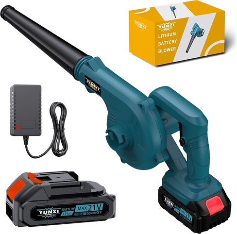Regenerative blower, equipped with battery and charger, specifically designed for courtyard cleaning (电池*1+配件, plastics, convention) in Saudi Arabia