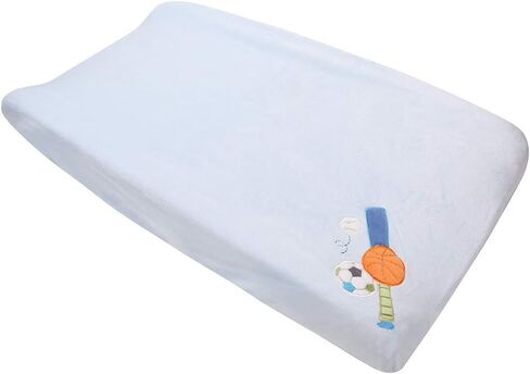 4 PCS Brown Sports Sports Bedding Crib Set (غطاء الجدول المتغير حفاضات) in Saudi Arabia