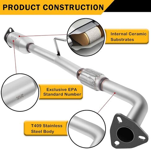 محول حفاز AUTOSAVER88 ATCC0033 متوافق مع كامري 2002-2006 | Solara 2.4L Direct-Fit (متوافق مع وكالة حماية البيئة) in Saudi Arabia