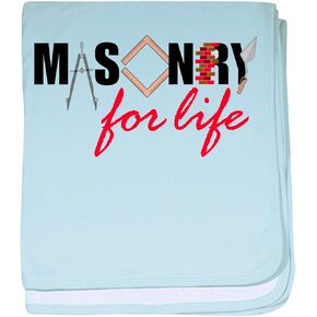 CafePress Masonry for Life Baby Blanket, Super Soft Newborn Swaddle