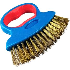 Wire Bristle Cleaning Brush | Tough and Durable | Flared Bristle Design for Hard-to-Reach Areas | Easy-Grip Handle | Your Go-to Tool for Detailed Cleaning Tasks