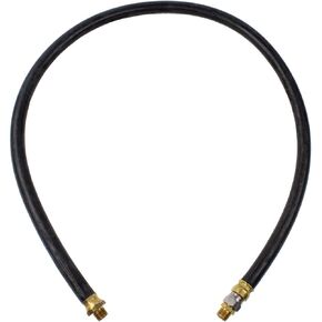 3/8" AIR HOSE ASSEMBLY - 34" - 1/4"-18 (1 FIXED & 1 SWIVEL) - MAX OP 225 psi in Kuwait