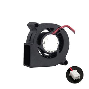 Cooling Turbo Fan Air Blower Adapter Radial Turbo Cooler 3D Printer Parts 5020 5V 12V 24V(24V XH2.54 2PIN)