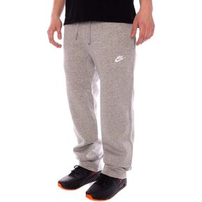 Nike Men's Sportswear Open Hem Club Pants, Obsidian/White, Small