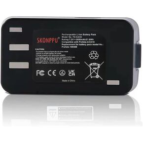 Replacement Li-ion Battery Compatible with Profoto Camera Flash A1/A1X/A10 Series (100498/100397) 7.2 V 3000 mAh/21.6Wh