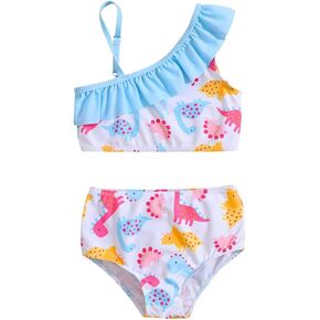 2025 Baby Girls Swimwear Toddler Girl's Beachwear Sleeveless Donut Print Swimsuit 1 Swimsuit Bikini Beach Sport