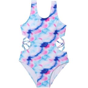 Little Girls Swim Wear Toddler Infant Baby Girl Swimsuit Clothes Bathing Suit Floral Sleeveless Girl Bathing Suit