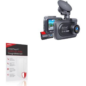 BoxWave Screen Protector Compatible with Rove R2-4K Dual Dash Cam - ClearTouch Anti-Glare ToughShield 9H (2-Pack), Anti-Glare 9H Tough Flexible Film Screen Protector