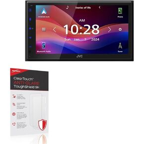 BoxWave Screen Protector Compatible with JVC KW-M590BT - ClearTouch Anti-Glare ToughShield 9H (2-Pack), Anti-Glare 9H Tough Flexible Film Screen Protector