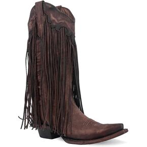 Circle G Ladie's Brick Fringes ، 43.8 × 34.8 × 11.0 وحيد ، جلد البقر ، الحذاء الغربي ، L6088