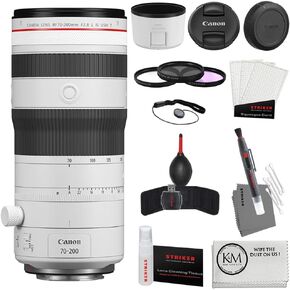 Canon RF 70-200mm f/2.8 L is USM Z Lens | White Bundle with Filter Set + Starter Kit + Cleaning Cloth (4 Items)