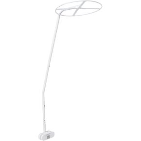 Crib Canopy Holder Rack for Home Crib Net, Adjustable Clip On, White, Approx.1.1m/3.6ft
