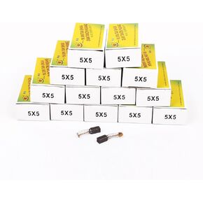 IIVVERR 15 Pairs Carbon Brushes Power Tool 10 x 5 x 5mm for Generic Electric Motor (15 Pares de herramientas eléctricas de escobillas de carbón 10 x 5 x 5 mm para motores eléctricos genéricos