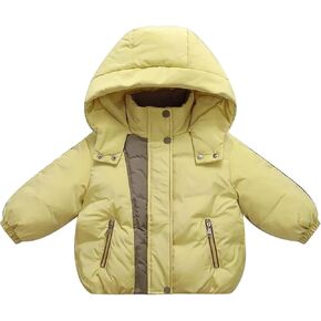 Winter Down Coats for Kids Baby Light Puffer Padded Jacket Hoods Coats Infant Outerwear