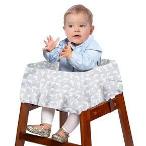 Portable Shopping Cart Cover, High Chair and Baby Shopping Cart Cover, Shopping Cart Protector High Chair Cover for Babies, Kids, Infants & Toddlers, Attached Carry Bag (Dog)