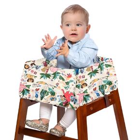 Portable Shopping Cart Cover, High Chair and Baby Shopping Cart Cover, Shopping Cart Protector High Chair Cover for Babies, Kids, Infants & Toddlers, Attached Carry Bag (Dog) in Kuwait