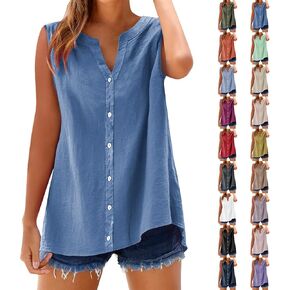 Linen Tops Women Lady Tunic Tops Colorful for Girls White Spring Tshirt for Female 2025 Basic Blouses Casual