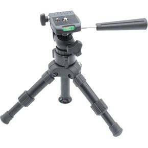 phototrust tabletop mini mini tripod مع مستوى | الألومنيوم الصلب ، الضوء والضغط المتوافق مع Canon Nikon Sony Samsung تقريبًا أي DSLR ، الكاميرا الرقمية ، نطاق اكتشاف وكاميرا الفيديو
