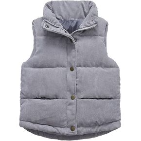 Toddler Boys Vest Fuzzy Sleeveless Coat Outerwear Pockets 4t Winter Coat Boys Warm Outwear Snowsuit Jacket Vest Clothes