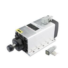 Air-Cooled Spindle Motor 3.5 KW 220V 380v ER20 Chuck 4pcs Bearing Square with Flange(3.5kw 380V 7A)