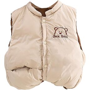 Toddler Vest Sleeveless Jacket Coats Baby Girls Boys Padded Down Outerwear Warm Jackets Coat Kids Fall Winter Clothes