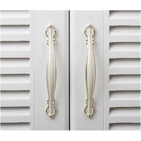 Warm White Amber Antique Brass Copper Color Options Cupboard Cabinet Drawer Pull Handle(Warm White CC128)