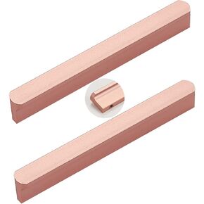 Wardrobe Door Handles,2pcs Rose Gold Aluminum Alloy Drawer Handles Furniture Handle,Cupboard knockers Bedroom Knobber for Dresser Door Levers(Hole spacing160mm)