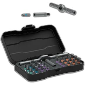 Outdoorfun 24 in 1 DIY Screwdriver, 1 Set Switchables, 2025 Upgrade 24 in 1 Multi Bit Magnetic Screwdriver Set, Detachable T Ratchet Handle for Furniture Maintenance