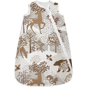 vvfelixl Baby Sleep Sack for 6-12 Months Woodland Animal Tree Leaf Babys Wearable Blanket Zipper Swaddle Transition Sleeping Bag for Infant Baby Sleep Suit for Newborn Toddler