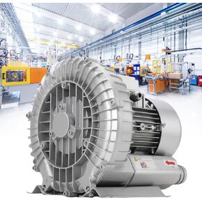 Single-Phase Vortex Blower, 370-1500W Industrial Vacuum Pump, Aquarium Fish Pond Tanks Air Oxygen Pump Blower
